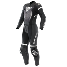 Carregar imagem no visualizador da galeria, Dainese Fulminea 2PC Leather Suit Black/White Size - 47 Short