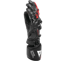 Load image into Gallery viewer, Dainese Druid 4 Leather Gloves Black/Lava-Red/White - Small