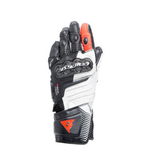 Carregar imagem no visualizador da galeria, Dainese Carbon 4 Long Lady Leather Gloves - Black/White/Red - Medium