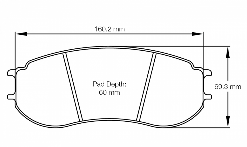 Pagid Racing 8241 RST3 Compound Brake Pads