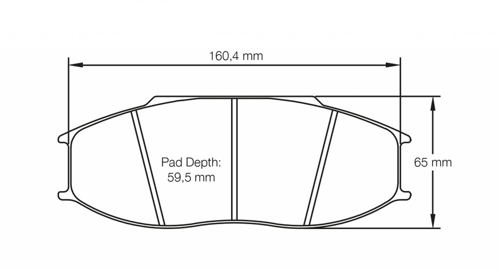 Pagid Racing 8092 RST3 Compound Brake Pads