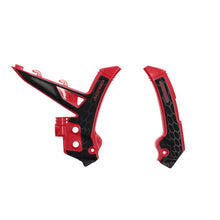 Carregar imagem no visualizador da galeria, Acerbis 2024 GasGas MC/ MC-F/ EC/ EC-F/ EX250/300 EX-F Frame Guards- X-Grip - Red/Black