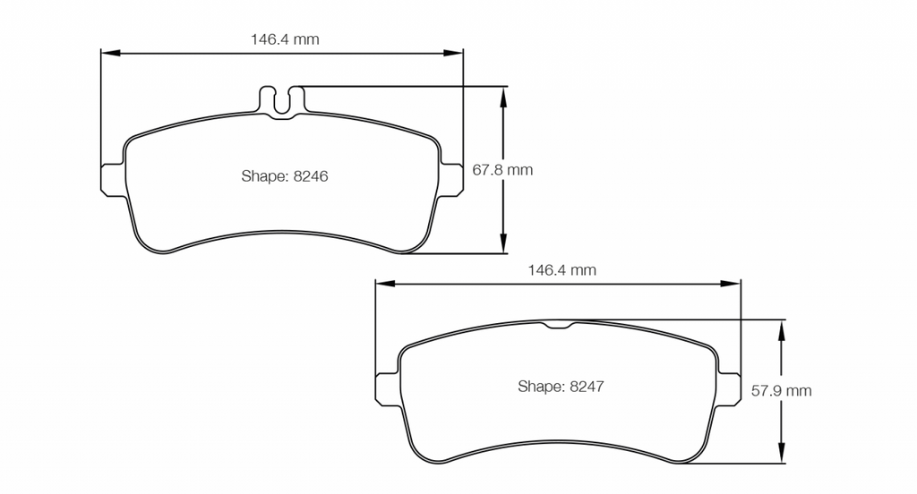 Pagid Racing 8246 RSL29 Compound Brake Pads