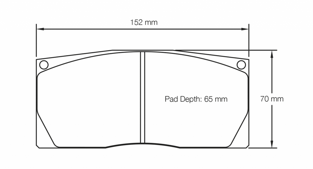 Pagid Racing 8268 RST1 Compound Brake Pads