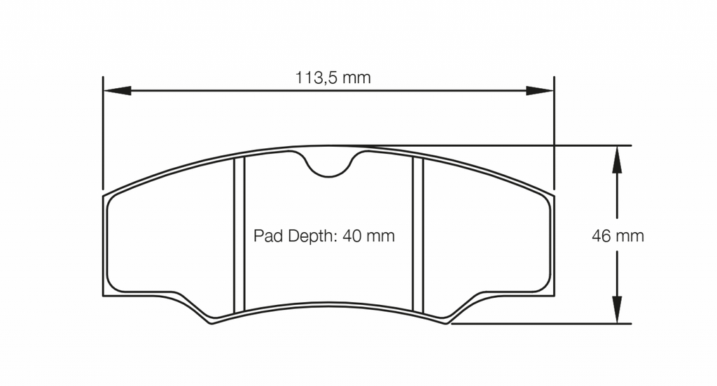 Pagid Racing 1749 RST4 Compound Brake Pads