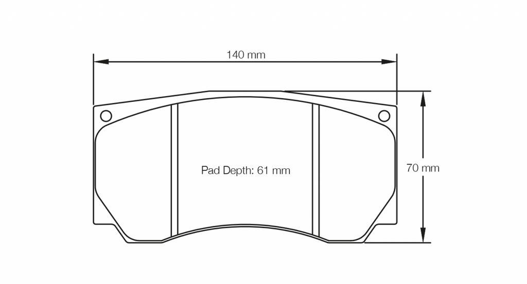 Pagid Racing 3279 RST1 Compound Brake Pads