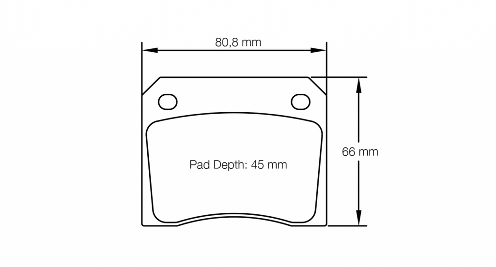 Pagid Racing 8041 RSH42 Compound Brake Pads