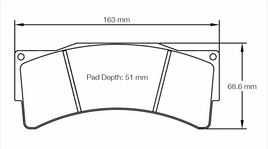 Pagid Racing 8233 RSL2 Compound Brake Pads