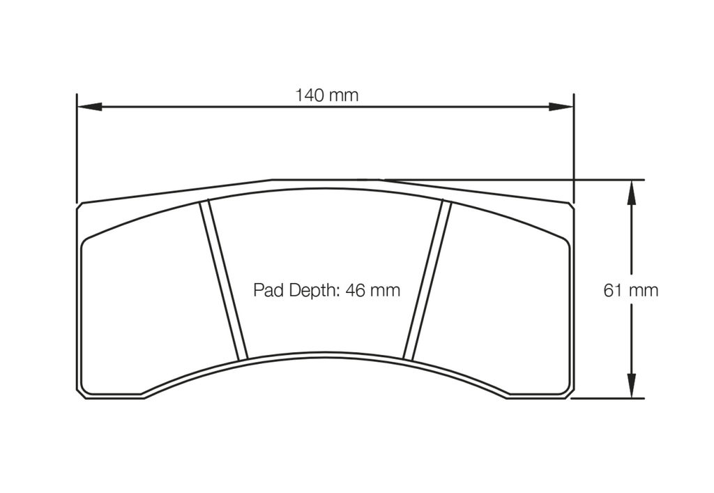 Pagid Racing 1617 RST3 Compound Brake Pads