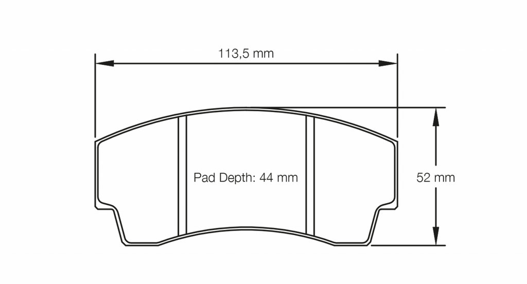 Pagid Racing 2127 RSL1 Compound Brake Pads
