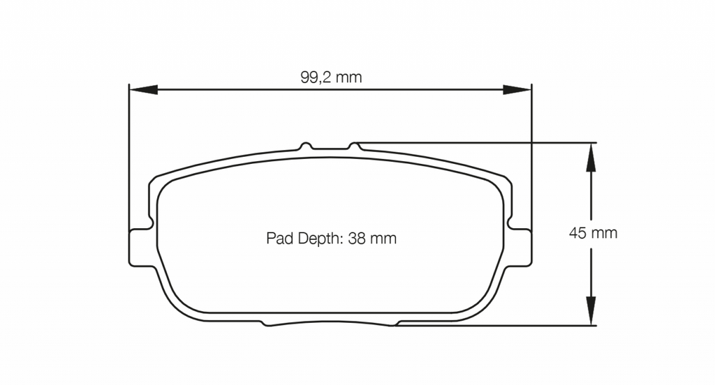 Pagid Racing 8077 RS44 Compound Brake Pads