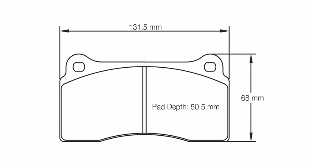 Pagid Racing 1287 RSL1 Compound Brake Pads