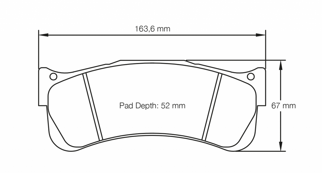 Pagid Racing 8038 RST3 Compound Brake Pads