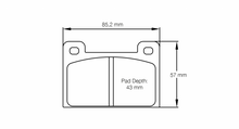 Carregar imagem no visualizador da galeria, Pagid Racing 8067 RSH42 Compound Brake Pads