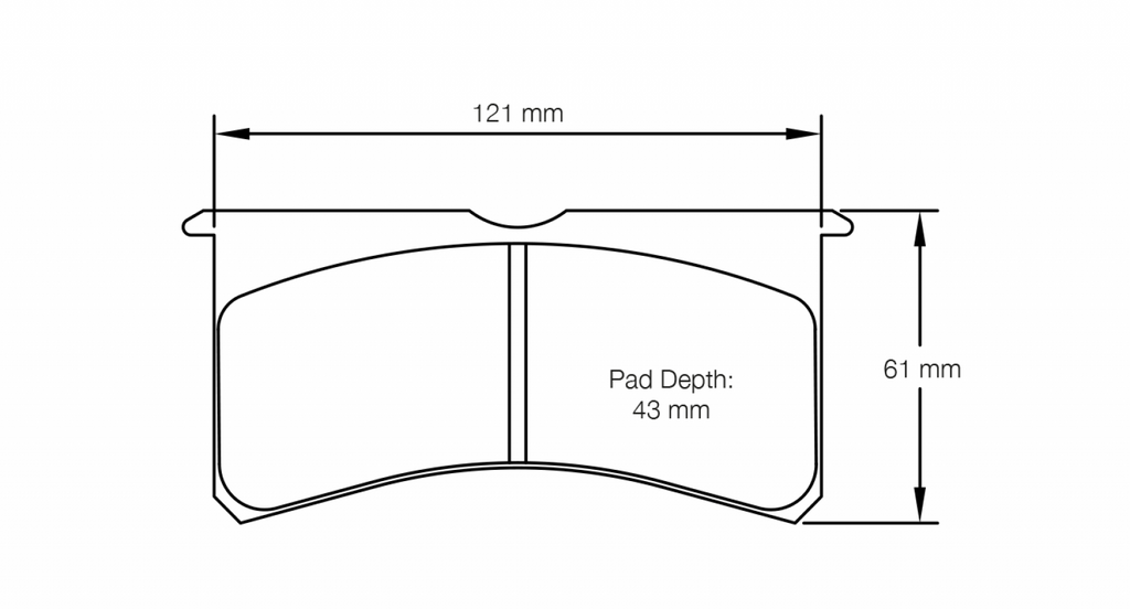 Pagid Racing 2205 RST1 Compound Brake Pads