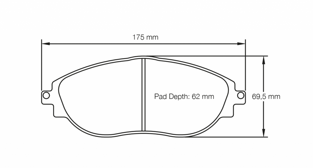 Pagid Racing 8201 RSL29 Compound Brake Pads