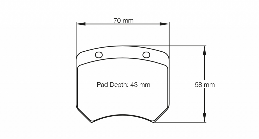 Pagid Racing 1363 RST2 Compound Brake Pads