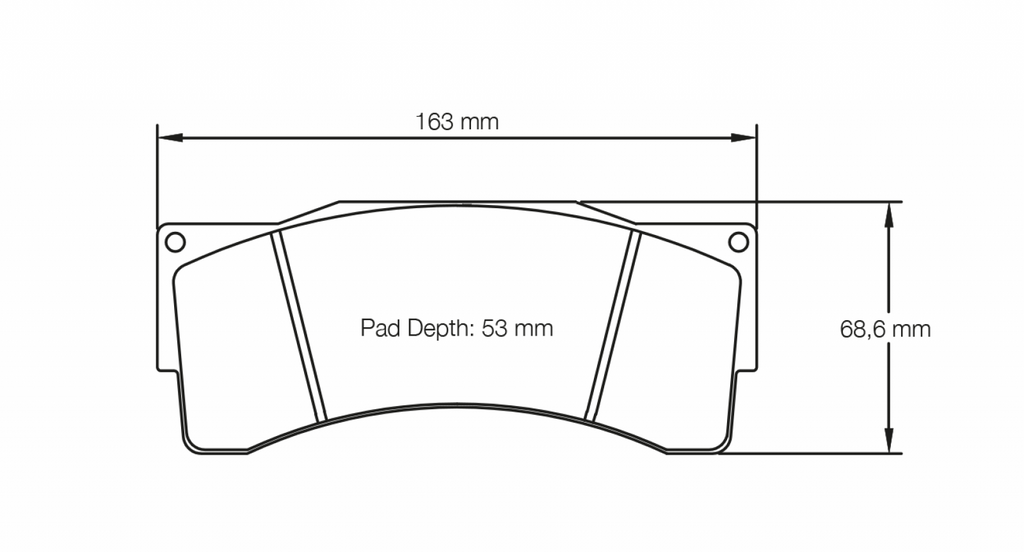 Pagid Racing 2557 RST3 Compound Brake Pads