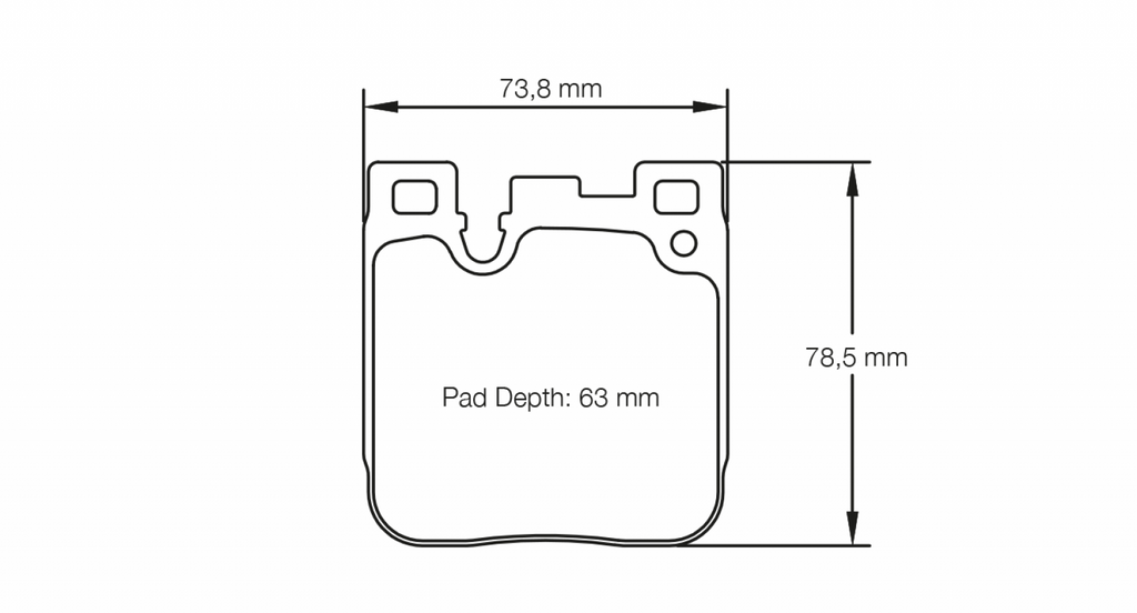 Pagid Racing 4933 RSL1 Compound Brake Pads