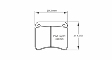 Carregar imagem no visualizador da galeria, Pagid Racing 1362 RSH42 Compound Brake Pads
