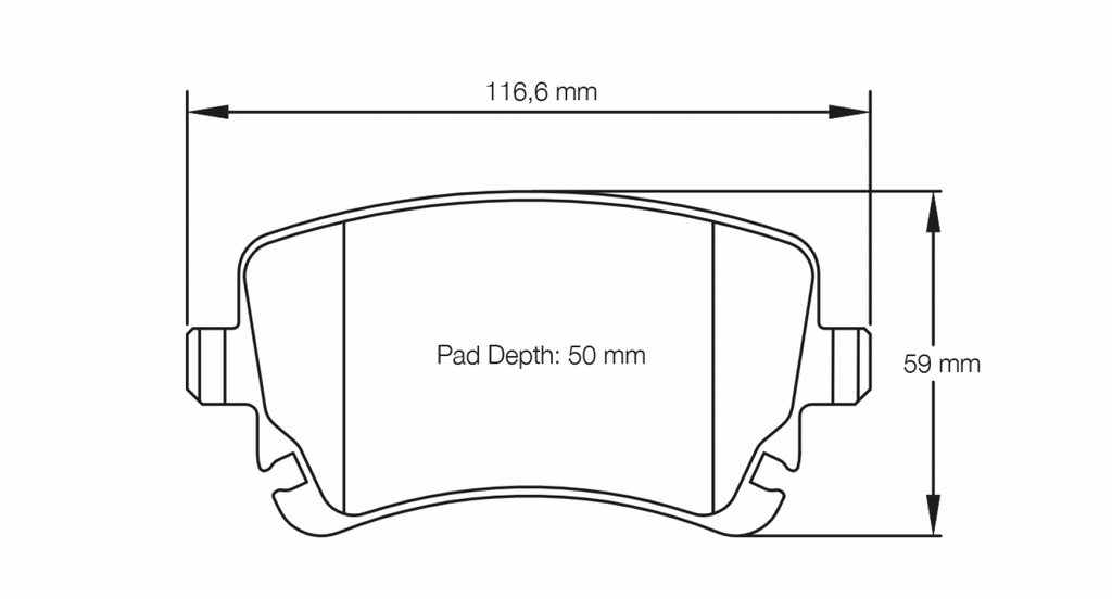 Pagid Racing 8039 RSC1 Compound Brake Pads