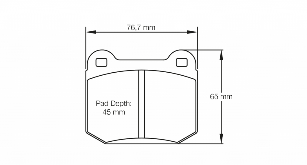 Pagid Racing 1587 RST4 Compound Brake Pads