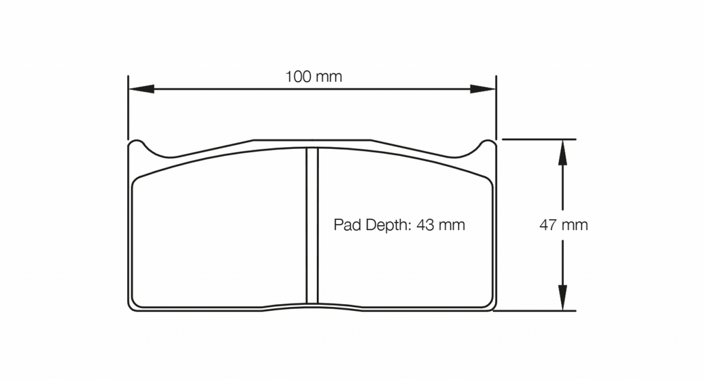 Pagid Racing 1283 RST1 Compound Brake Pads