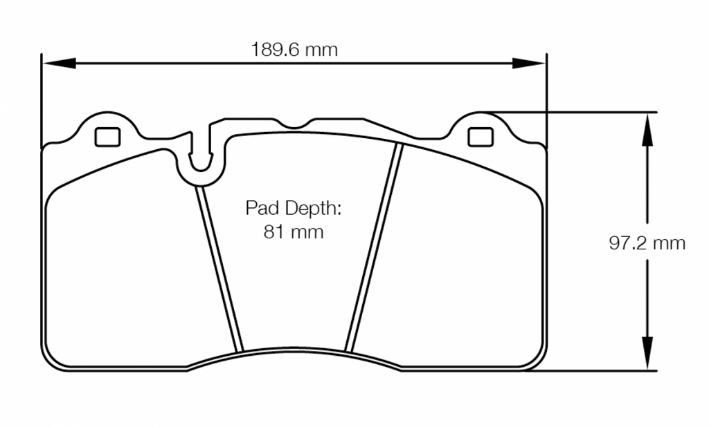 Pagid Racing 8253 RSC2 Compound Brake Pads