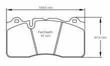 Load image into Gallery viewer, Pagid Racing 8253 RSC2 Compound Brake Pads