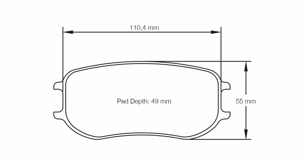 Pagid Racing 4921 RST1 Compound Brake Pads