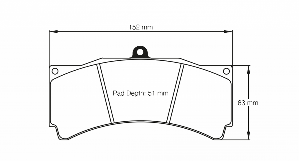 Pagid Racing 1538 RST3 Compound Brake Pads