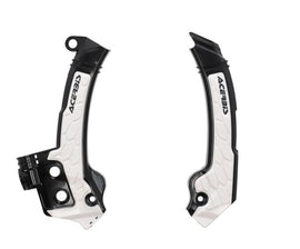 Acerbis 23+ Husqvarna FC/FX/ TC/ TXi/ FE/ TE Frame Guards- X-Grip - Black/White