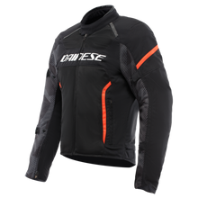 Load image into Gallery viewer, Dainese Air Frame 3 Tex Jacket Black/Black/Red Fluorescent Size - 46