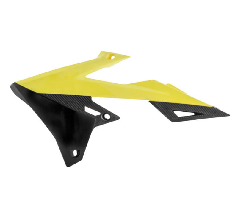 Acerbis 18+ Suzuki RMZ250/ RMZ450 Radiator Shroud - Yellow/Black