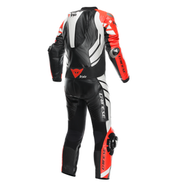 Dainese Mugello 3 Perforated D- Air 1 Pc Leather Suit Black/Fluorescent Red/White Size - 44