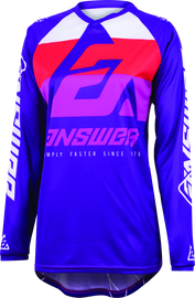 Answer 23 Syncron CC Jersey Purple/White/Red Womens - Small