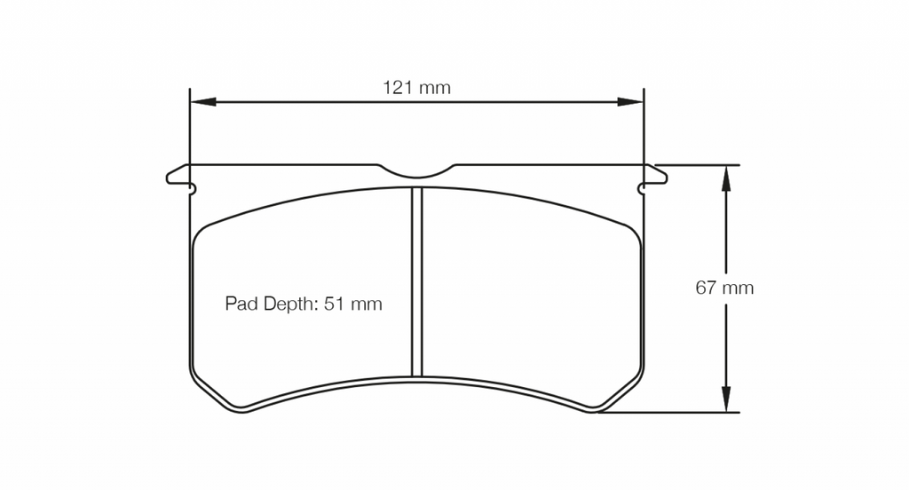 Pagid Racing 2206 RST1 Compound Brake Pads