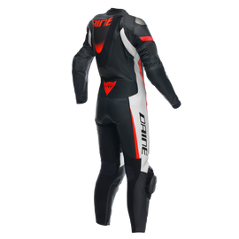 Dainese Grobnik Lady Leather 1PC Perforated Suit Black/White/Fluorescent Red Size - 52