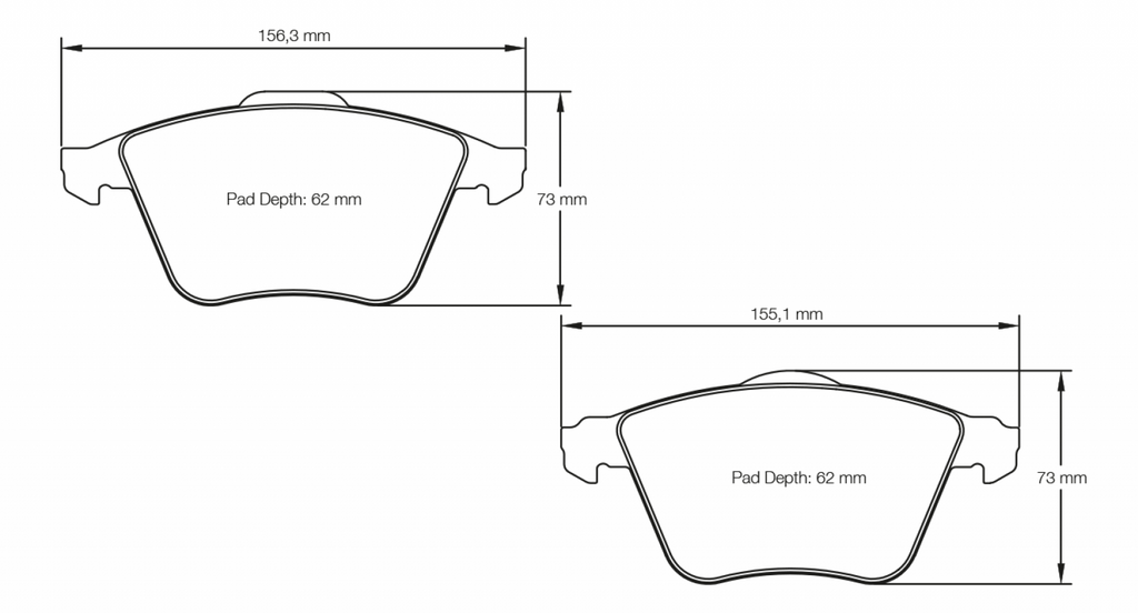 Pagid Racing 8064 RSL19 Compound Brake Pads