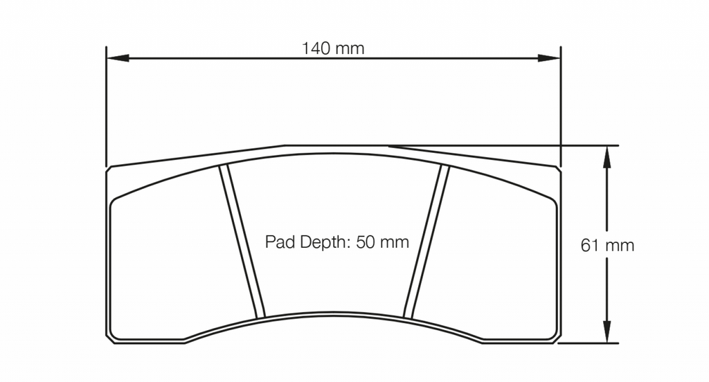 Pagid Racing 1616 RST2 Compound Brake Pads
