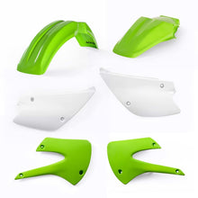 Carregar imagem no visualizador da galeria, Acerbis 01-13 Kawasaki KX85/100/ 03-06 Suzuki RM100 Plastic Kit - Green/White Original 05