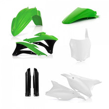 Carregar imagem no visualizador da galeria, Acerbis 14-21 Kawasaki KX85/100 Full Plastic Kit - Green White/Black Original 16-18