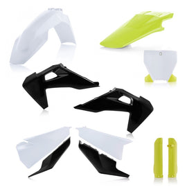 Acerbis 19-22 Husqvarna 125-450 TC/ FX/ FC/ TX/ TX-i Full Plastic Kit - White/Black/Yellow