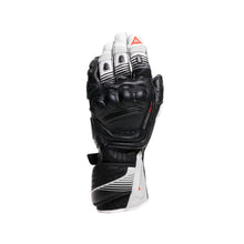 Carregar imagem no visualizador da galeria, Dainese Fiero Metal Gloves Black/White/Red-Fluorescent - 2XL