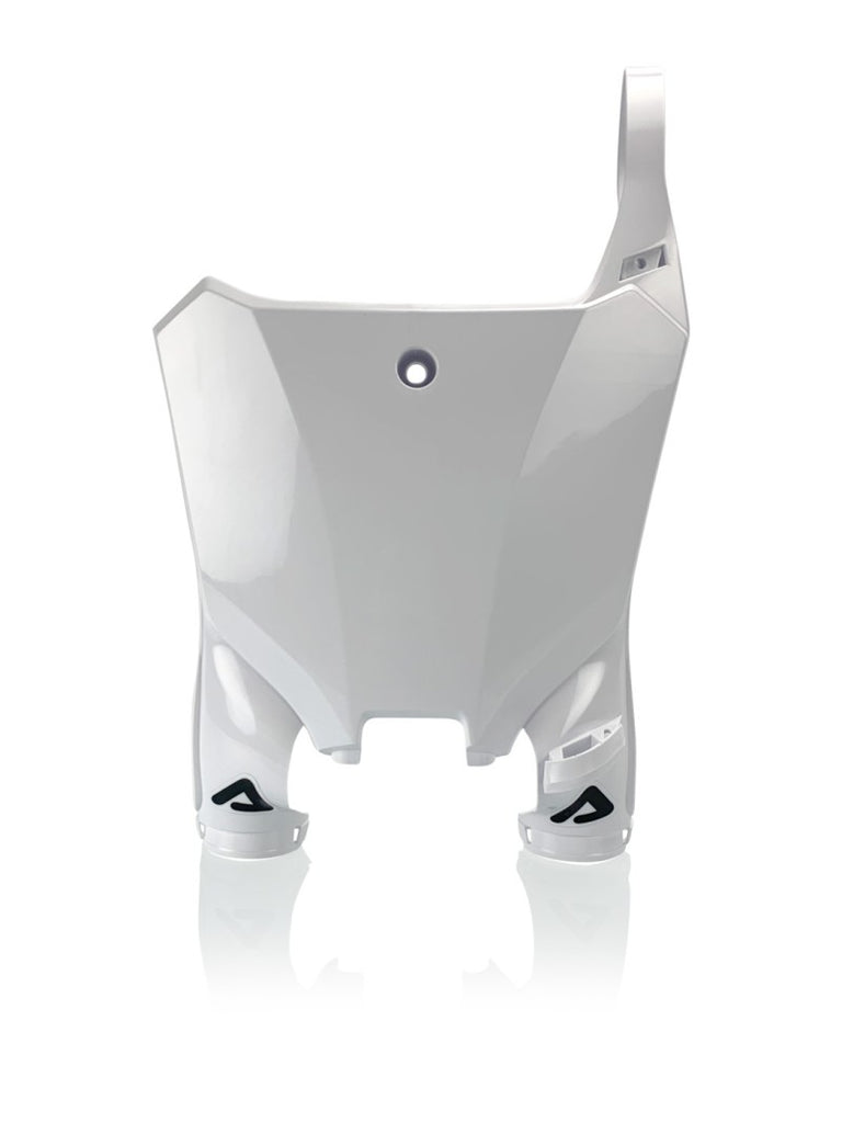 Acerbis 21+ Honda CRF250R/250RX/ CRF450R/RX/ CRF450R-S Front Number Plate- Raptor 2 - White
