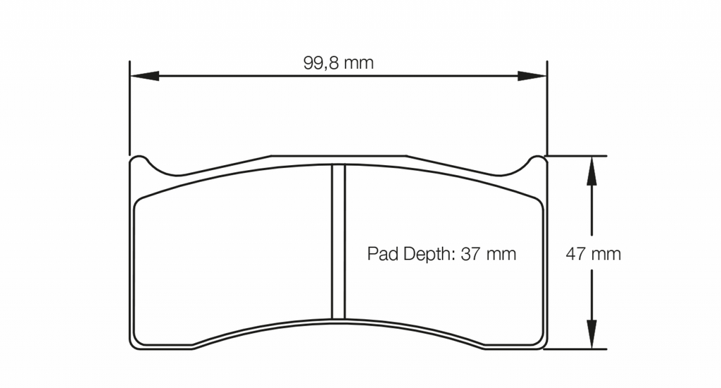 Pagid Racing 8000 RST2 Compound Brake Pads