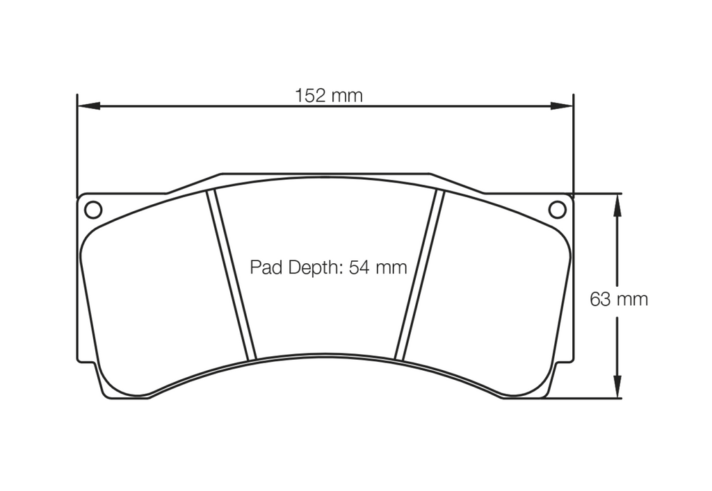 Pagid Racing 1539 RST3 Compound Brake Pads