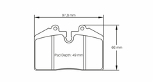 Carregar imagem no visualizador da galeria, Pagid Racing 8009 RS44 Compound Brake Pads
