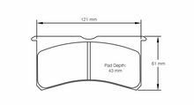 Load image into Gallery viewer, Pagid Racing 2205 RST3 Compound Brake Pads