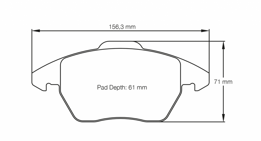 Pagid VW Gold V/VI Front Brake Pads